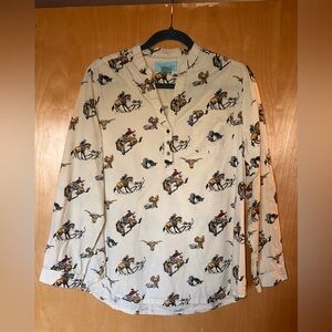 Cowboy Print Blouse